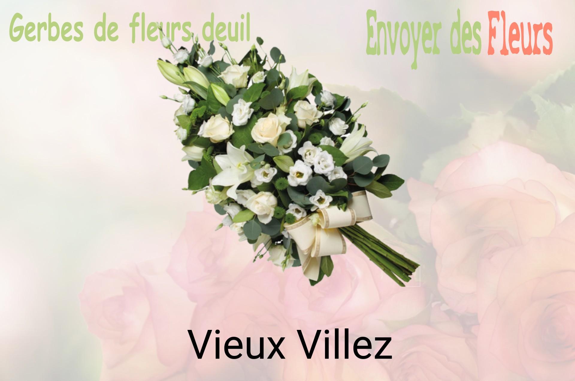 Gerbe de fleurs de deuil livrée à Vieux-Villez
